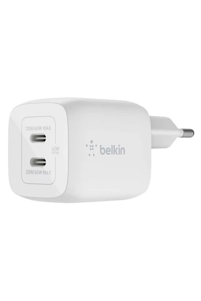 Belkin Çift Usb-c 45w Şarj Cihazı