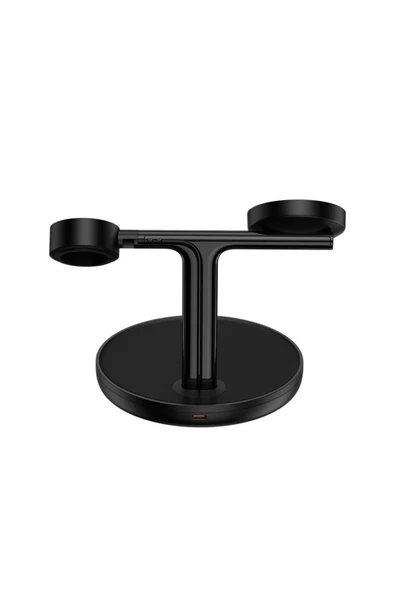 Baseus Swan 3 In 1 Wireless Magnetic Bracket 20w Kablosuz Hızlı Şarj Cihazı Universal Version - 6