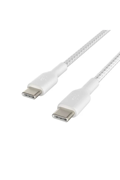 Belkin Type-C to Type-C Örgülü Kablo 1 Metre (İkili Paket) - Beyaz - 2