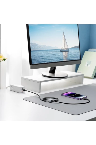 Baseus   Pudding Hızlı Şarj Özellikli Lightning 2.4 A. Kablo 1.2m - Siyah - 2