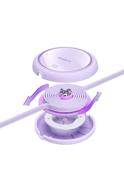 Baseus   Free2 Draw Mini Makaralı Type-C to Type-C 100W Kablo 1m. - 3