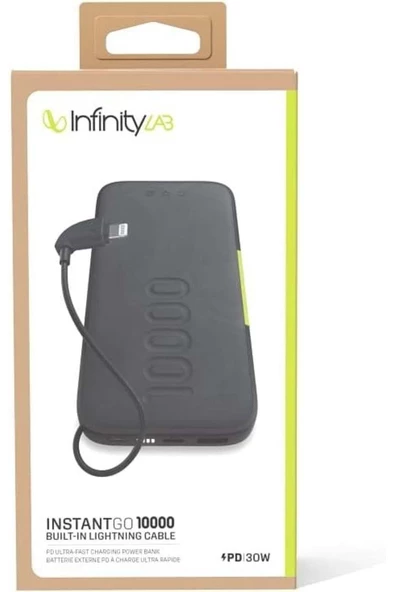 Infinity Lab   By Harman Instantgo Powerbank 10000 Mah Lightning Siyah - 6