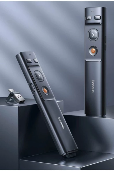 Baseus   Lazer Pointer Bluetooth Alıcılı Kablosuz Sunum Cihazı - Resim 8