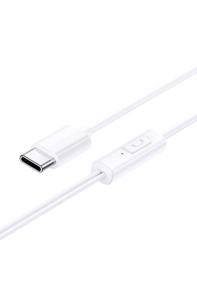 Baseus Encok CZ11 Type-C Mikrofonlu Kulaklık-Beyaz - 2