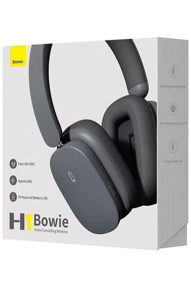 Baseus   Bowie H1 Wireless Kulak Üstü 5.2 Bluetooth Kulaklık