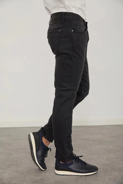 Cazador Parker Erkek Denim/Kot Pantolon  Slim Fit 0109 Siyah - 3
