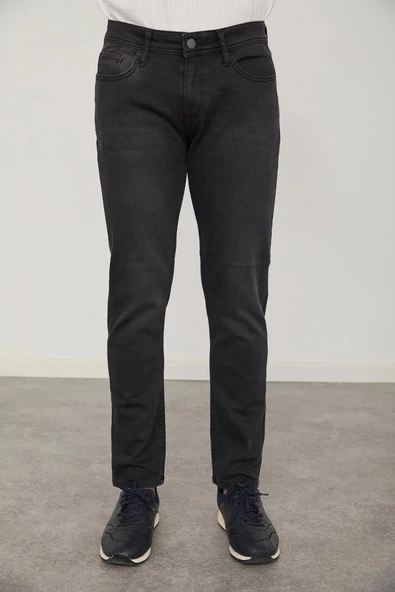 Cazador Parker Erkek Denim/Kot Pantolon  Slim Fit 0109 Siyah - 2
