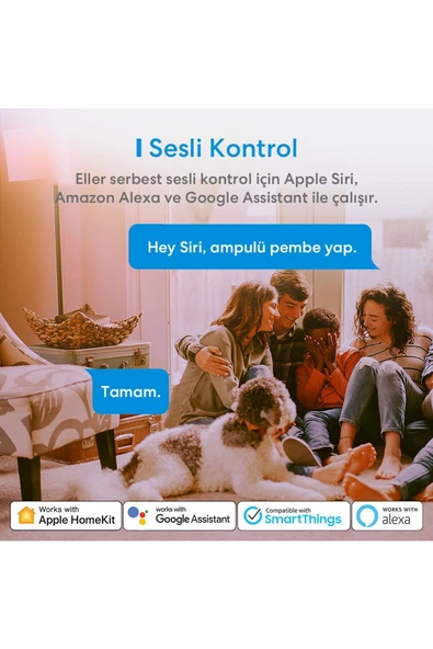 MEROSS   Wi-fi Uzaktan Kontrollü Akıllı Enerji Tasarruflu 810 Lümen Rgb Led Ampul - 7