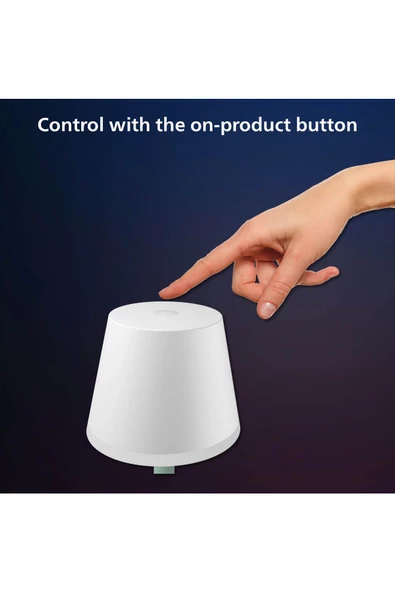 Philips Hue GO Belle Taşınabilir Masa Lambası Beyaz - 929003128401 - 3