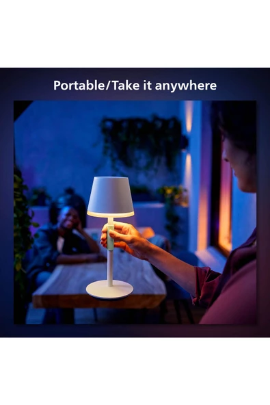 Philips Hue GO Belle Taşınabilir Masa Lambası Beyaz - 929003128401