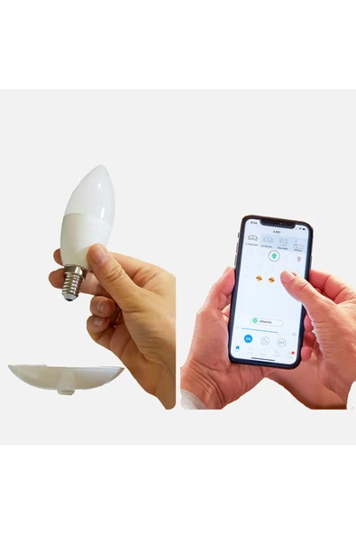 Wiz Smart 4.9w/40w Bth Wifi Kontrol Dim Rgb Ince Duy E14 - Resim 2