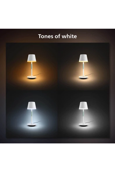 Philips Hue GO Belle Taşınabilir Masa Lambası Beyaz - 929003128401 - 4