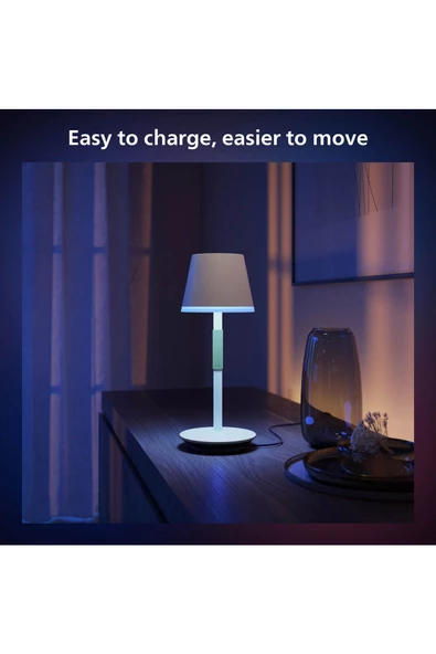 Philips Hue GO Belle Taşınabilir Masa Lambası Beyaz - 929003128401 - 5