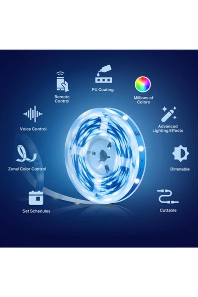 TP-LINK   Tapo L920-5 Akıllı Wi-fi Renkli Led Şerit - Resim 4