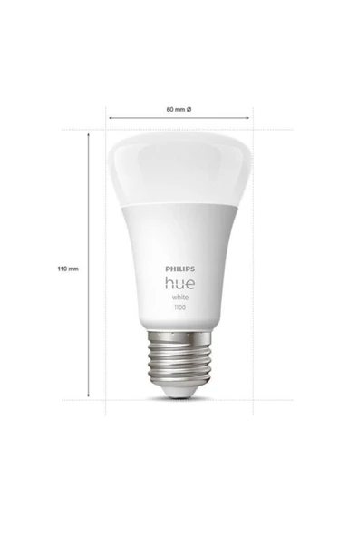 Philips   HueW 9.5-75W Beyaz Akıllı Başlangıç Seti 2'li E27 - 2