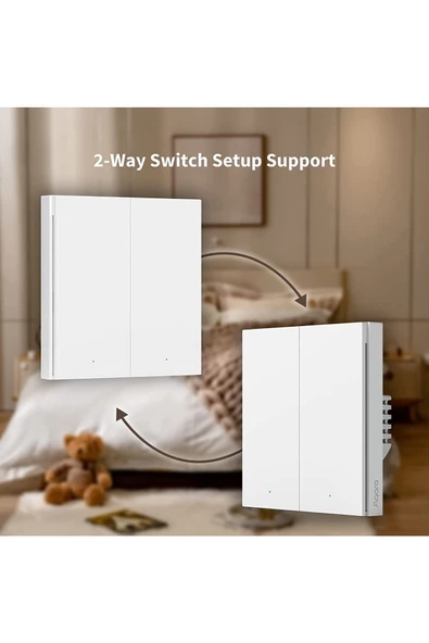 aqara   Akıllı Kablosuz Anahtar H1 Ikili Wrs-r02 - 5