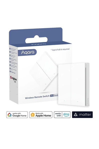 aqara   Akıllı Kablosuz Anahtar H1 Ikili Wrs-r02 - 2