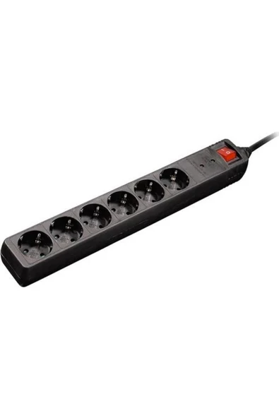 Hama Hm.137311 6.Lı Akım Korumalı Priz 2 Metre Siyah - 4