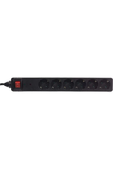 Hama Hm.137311 6.Lı Akım Korumalı Priz 2 Metre Siyah - 2
