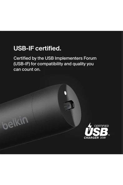 Belkin   Boost Charge USB-C 30W Hızlı Araç Şarj Cihazı - Siyah - 5