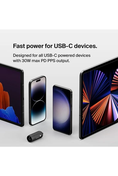 Belkin   Boost Charge USB-C 30W Hızlı Araç Şarj Cihazı - Siyah - 4