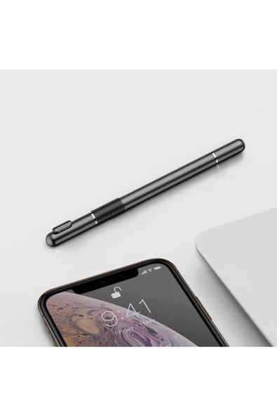 Baseus   Golden Cudgel Serisi Capacitive Stylus Pen Kalem Siyah - Resim 6