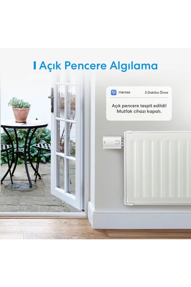 MEROSS   Wi-fi Google Assistant Ve Alexa Uyumlu Akıllı Termostat Vanası - 4