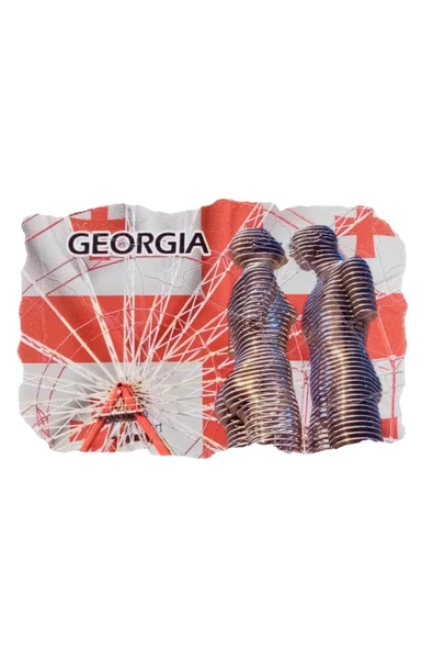 Gürcistan Temalı Fresco Magnet - Resim 3