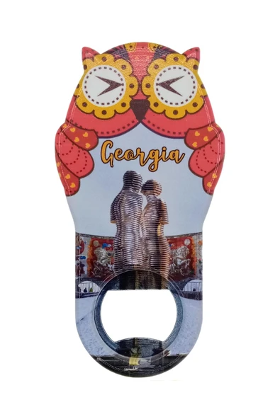 Gürcistan Temalı Baykuş Magnet Kapak Açacak - Resim 3