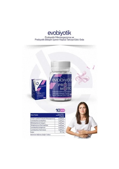 Evobiyotik Probiyotik 10 Kapsül 8683873585045 - 3