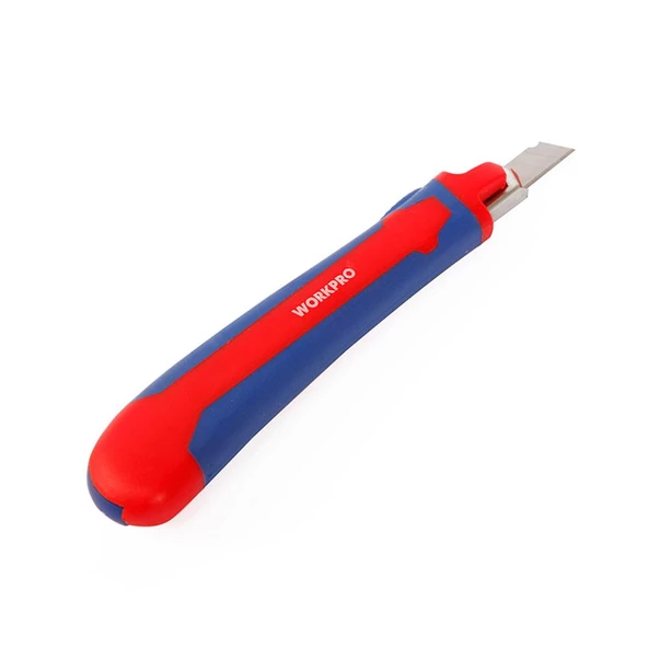 WORKPRO WP212010 9MM Ağır Hizmet Paslanmaz Çelik Kasa Yedek Kartuşlu Maket Bıçağı + 2 Adet Yedek Bıçak - 11