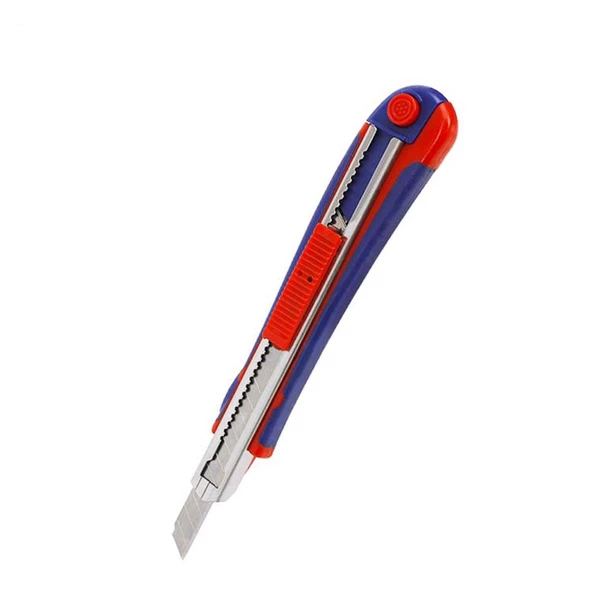 WORKPRO WP212010 9MM Ağır Hizmet Paslanmaz Çelik Kasa Yedek Kartuşlu Maket Bıçağı + 2 Adet Yedek Bıçak - 12