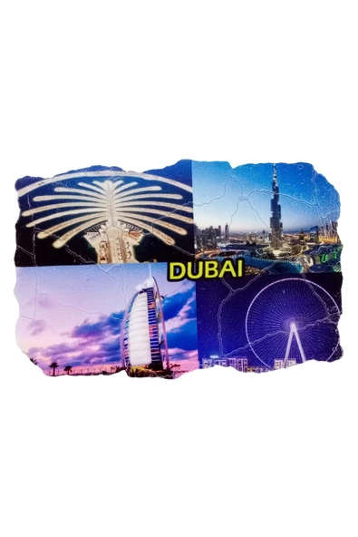 Dubai Temalı Fresco Magnet - Resim 3