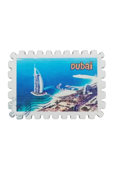 Dubai Temalı Pul Magnet - Resim 3