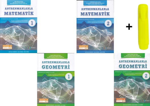 Antrenmanlarla TYT Matematik ve Geometri Seti 1. Kitap ve 2. Kitaplar Toplam 4 Kitap