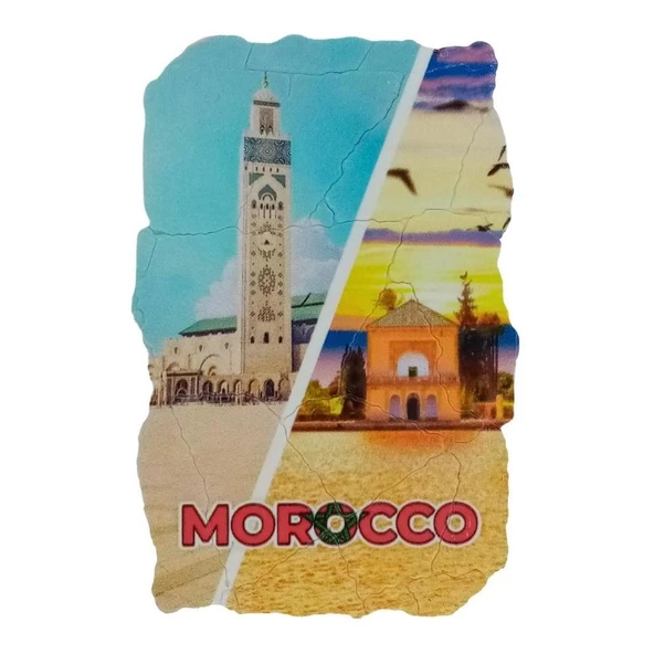 Fas Temalı Fresco Magnet ürün görseli