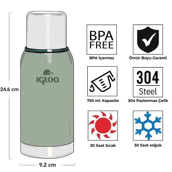 Igloo Legend Klasik Termos 750ml - 4