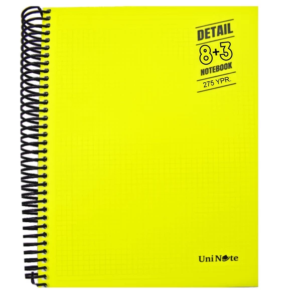 Çınar Im Smart A4 275 Yaprak Plastik Kapak Spiralli 8+3 Ayraçlı Defter (62064) - 3