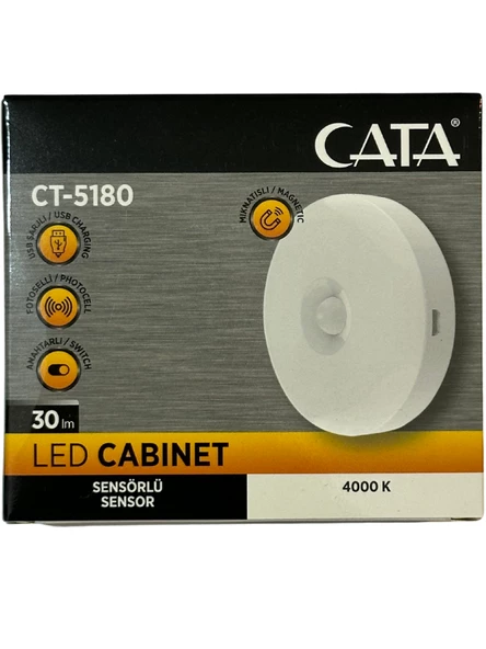 Cata CT-5180 4000K (Günışığı) Mıknatıslı Kabin Led Aydınlatma