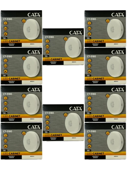 Cata CT-5180 4000K (Günışığı) Mıknatıslı Kabin Led Aydınlatma (10 Adet)