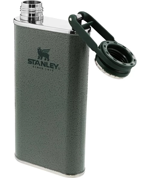 Stanley Klasik Paslanmaz Çelik Cep Matarası 0,23 Lt - Hammertone Green - 3