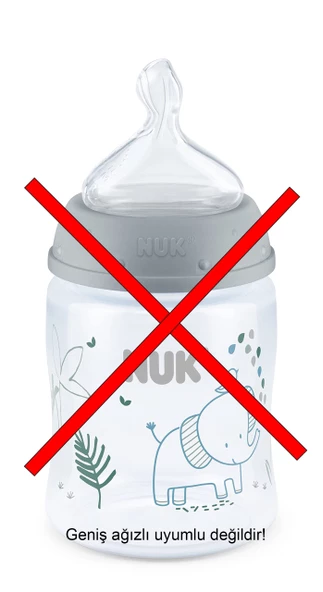 Nuk Klasik Biberon Emziği Silikon - Küçük Delik 5Adet - 3