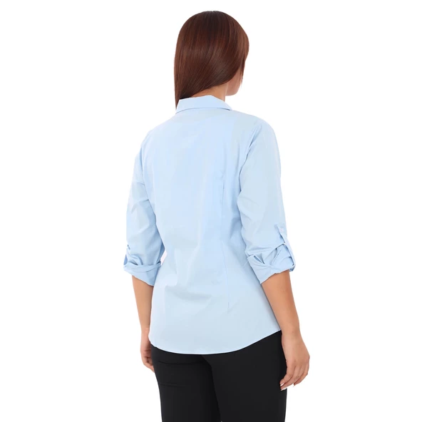 Cotton Klasik Büyük Beden Ofis Okul Gömlek - 3