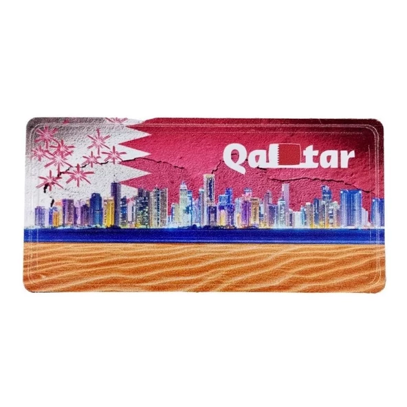 Katar Temalı Plaka Magnet ürün görseli 1