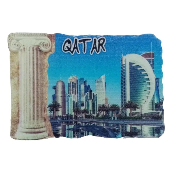 Katar Temalı Sütun Magnet