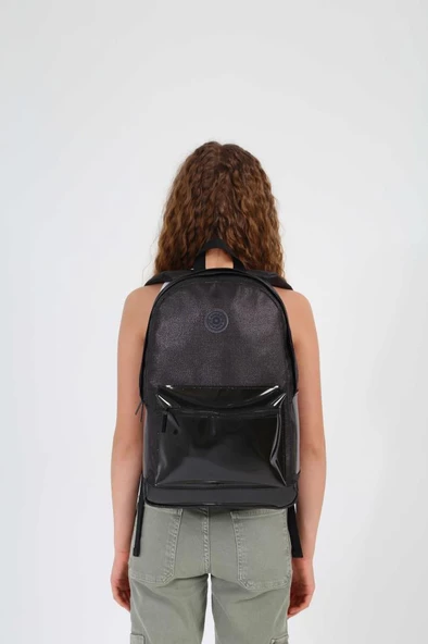 Kaukko Magical Sırt Çantası Plain Black K1741 - Resim 3