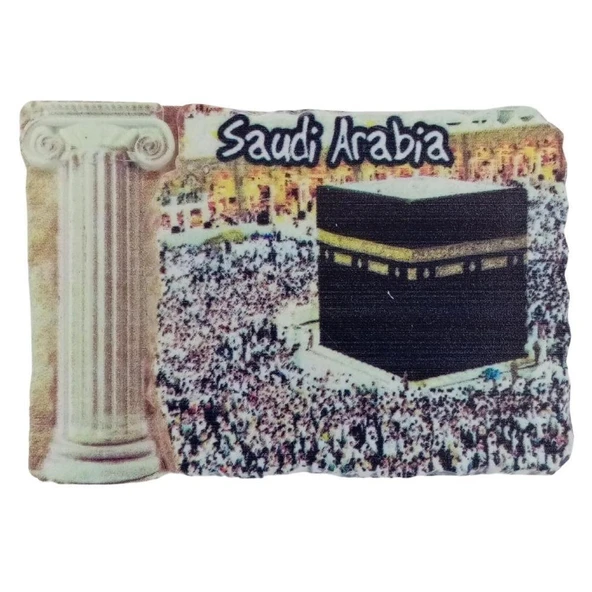 Suudi Arabistan Temalı Sütun Magnet