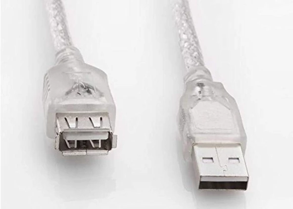 S-LİNK USB KABLO 1.5 M ŞEFFAF KABLO UZATMA