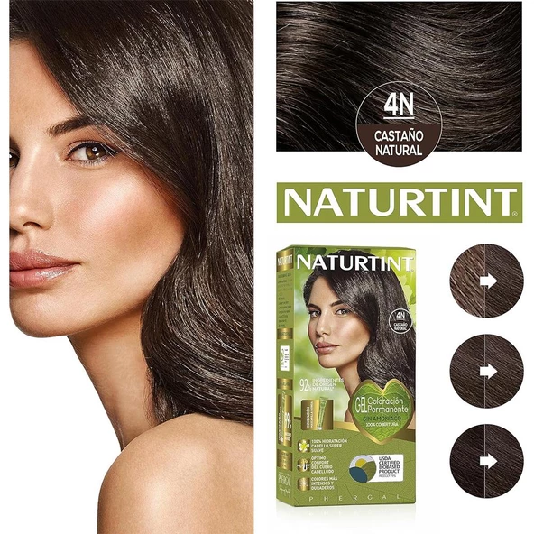 Naturtint 4N Doğal Kestane Doğal Saç Boyası 170ML - 2