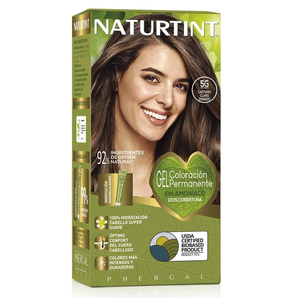 Naturtint 5G Açık Altın Kestane Doğal Saç Boyası 170ML